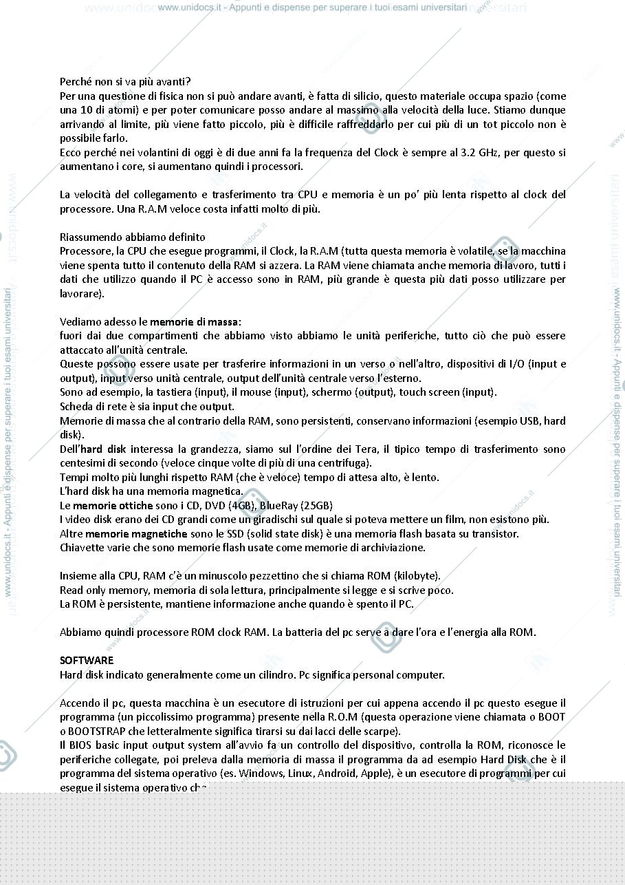 Anteprima pagina 2 — Appunti informatica