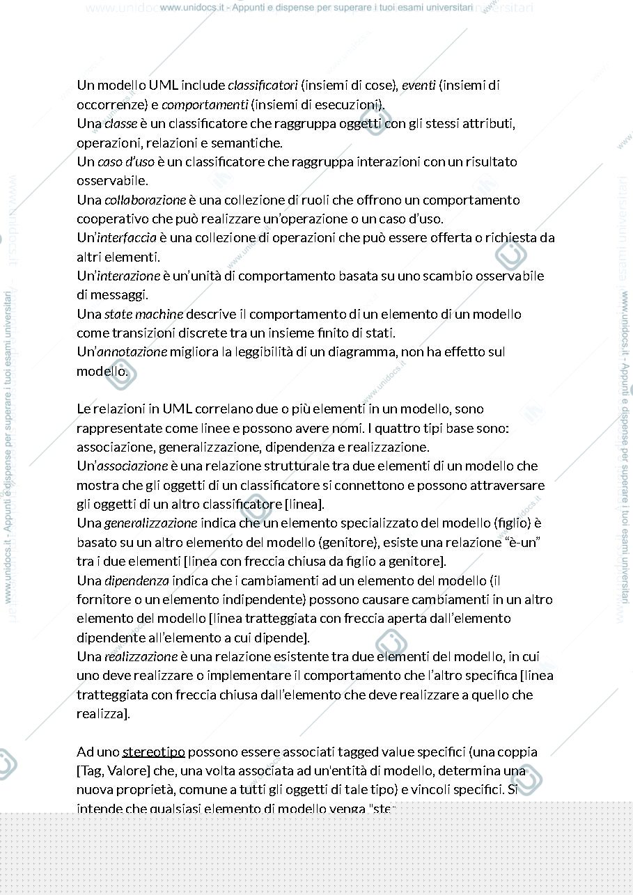 Anteprima pagina 4 — Ingegneria del software