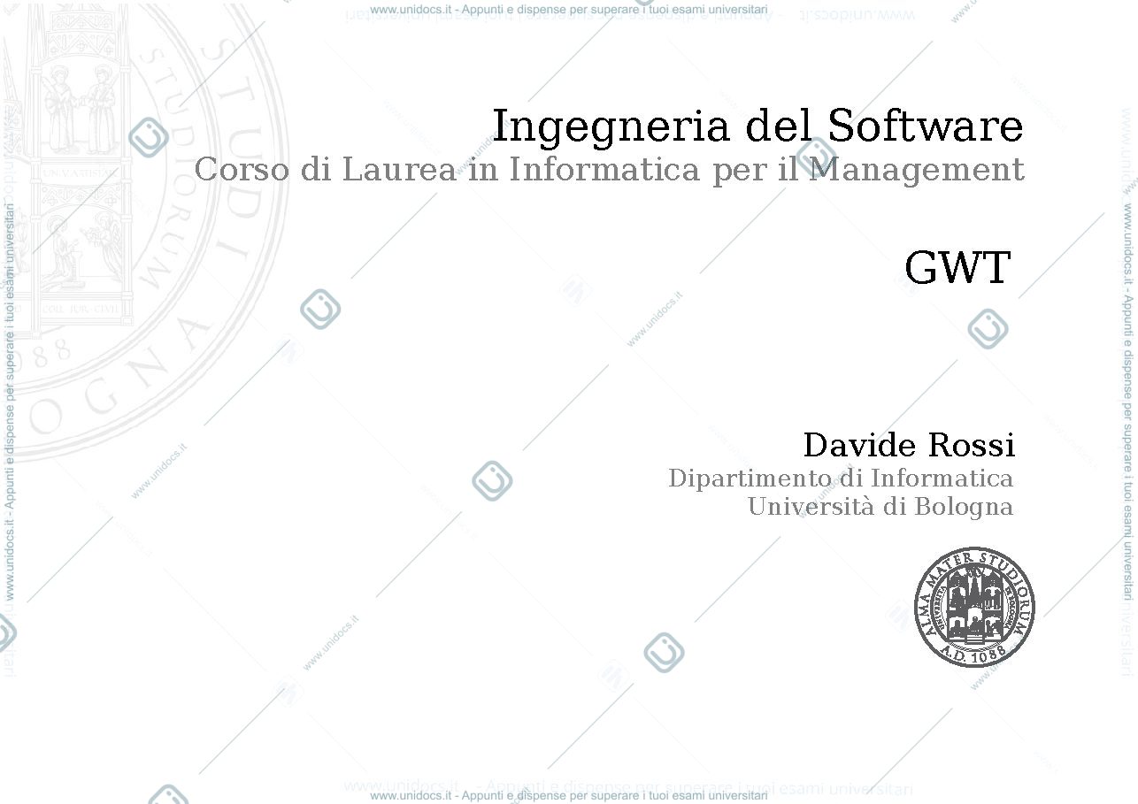 Anteprima pagina 1 — Slide gwt