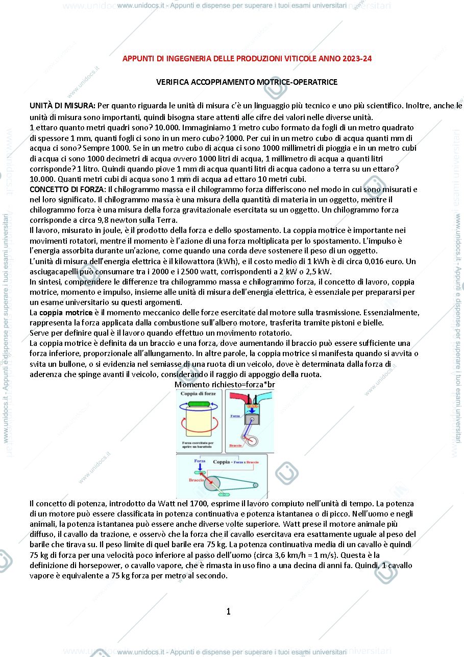 Anteprima pagina 1 — Appunti per esame