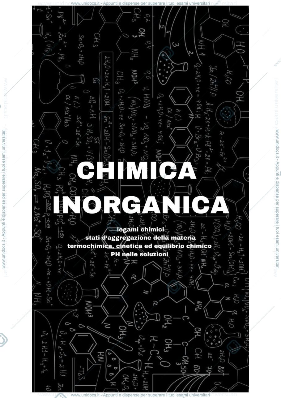 Anteprima pagina 1 — CHIMICA INORGANICA