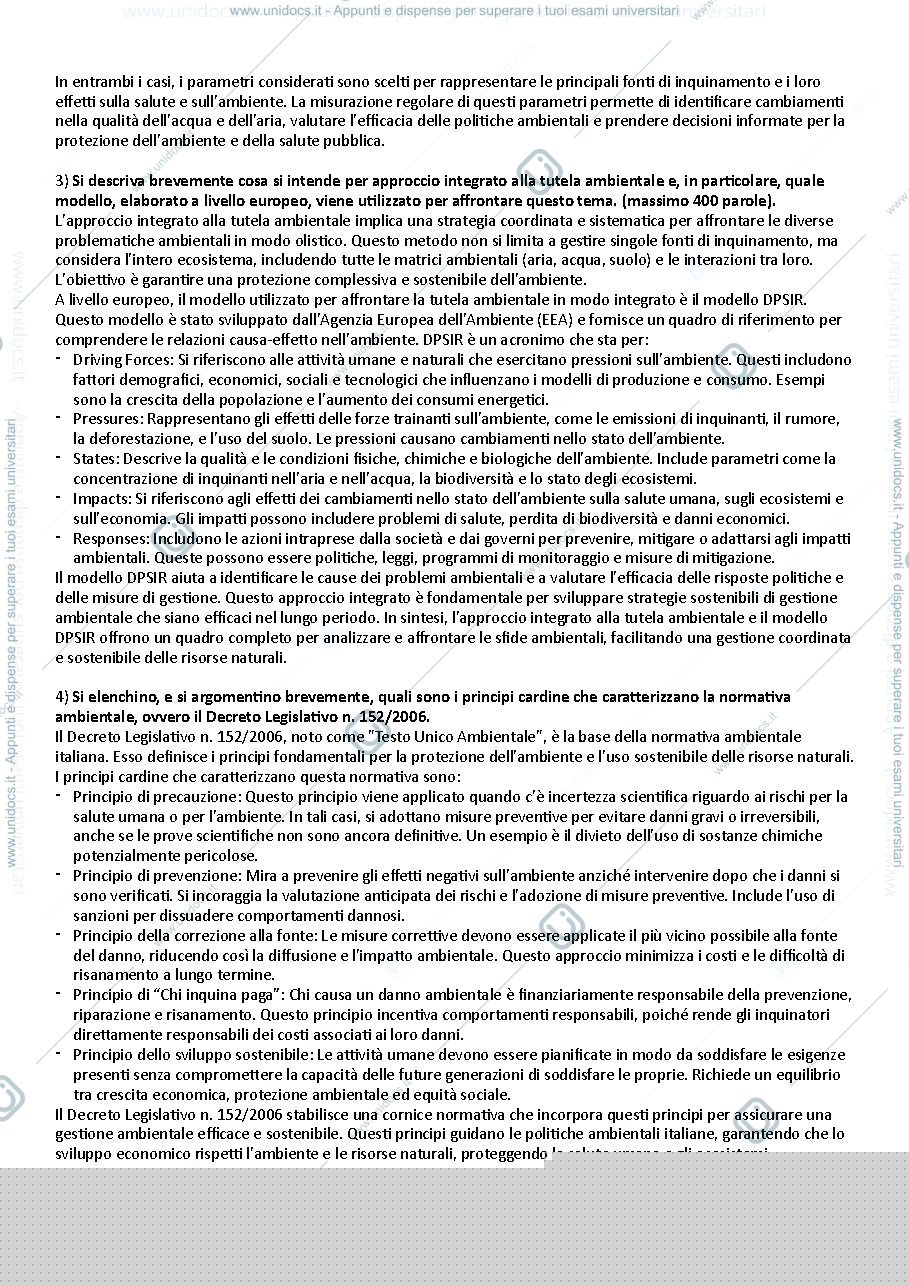 Anteprima pagina 2 — Domande esame scritto
