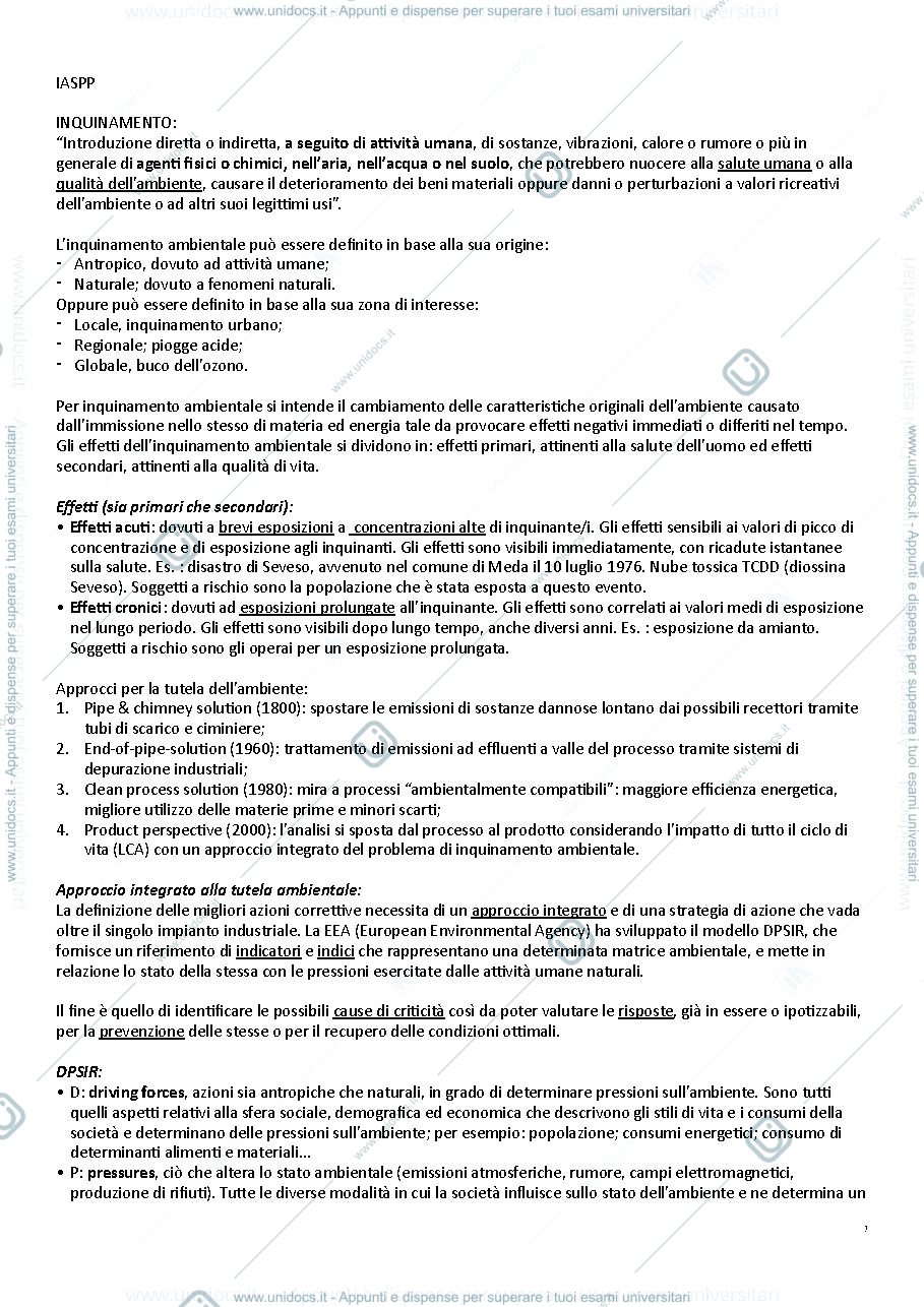 Anteprima pagina 1 — Appunti modulo 1