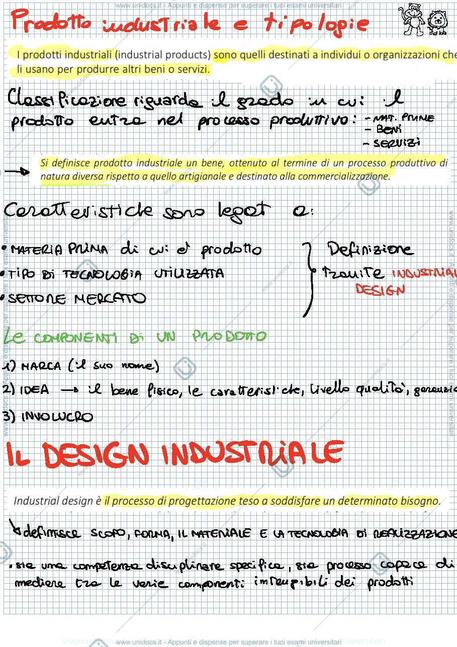 Anteprima pagina 1 — Appunti teorici per orale ingegnerizzazione del prodotto