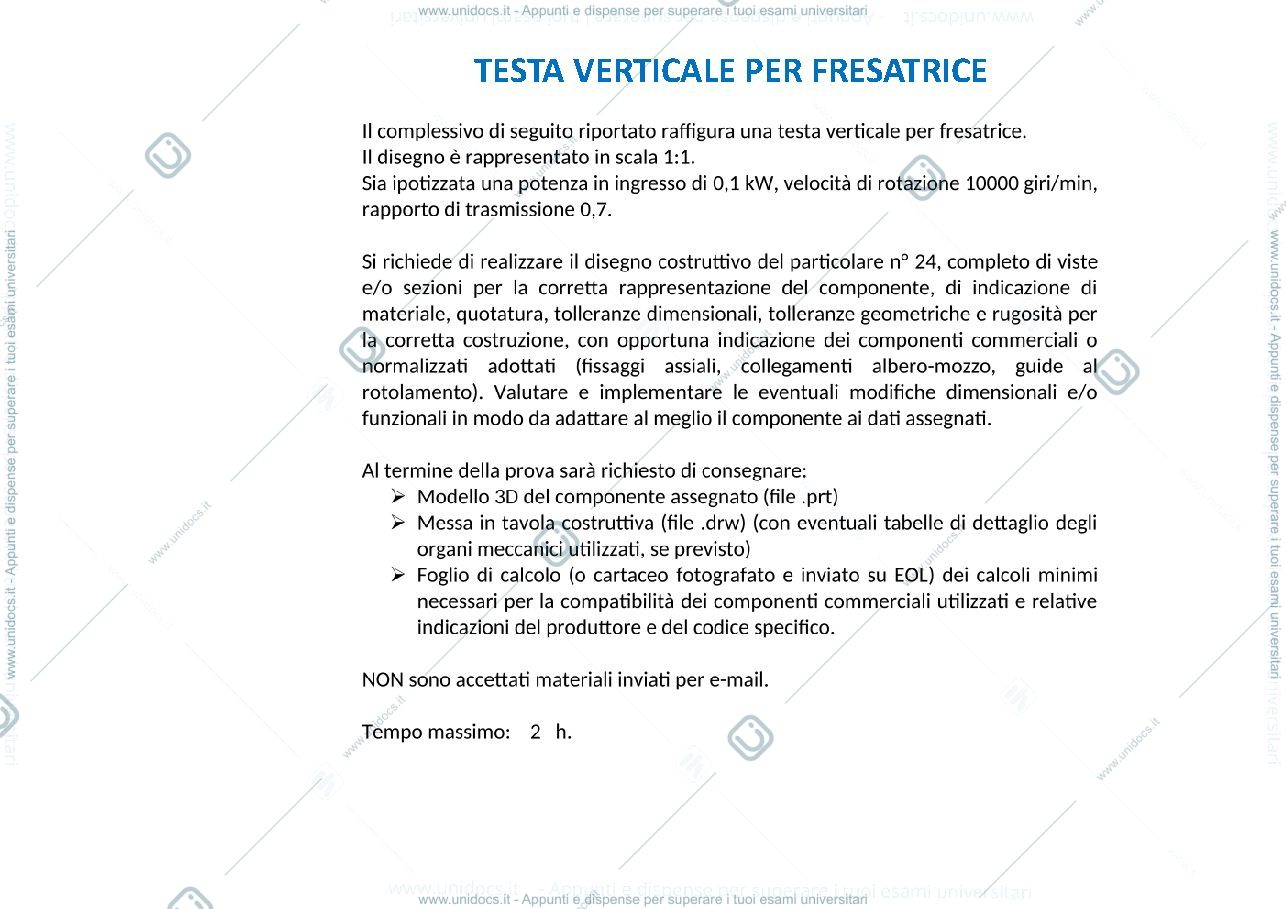 Anteprima pagina 1 — Appunti per prova CAD