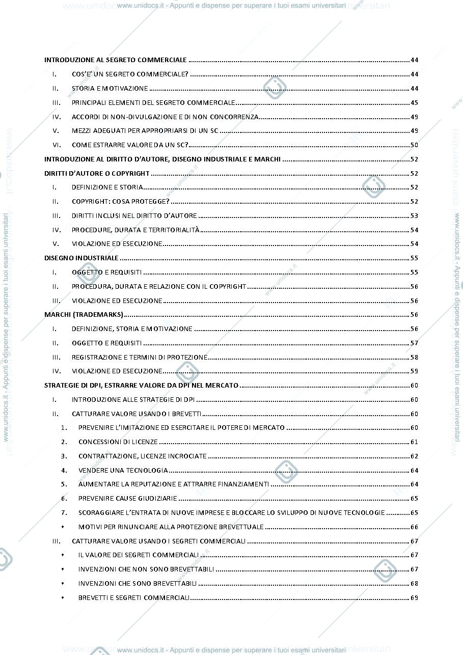 Anteprima pagina 2 — Innovazione, Marca e Proprietà Intellettuale - Modulo Pellegrino
