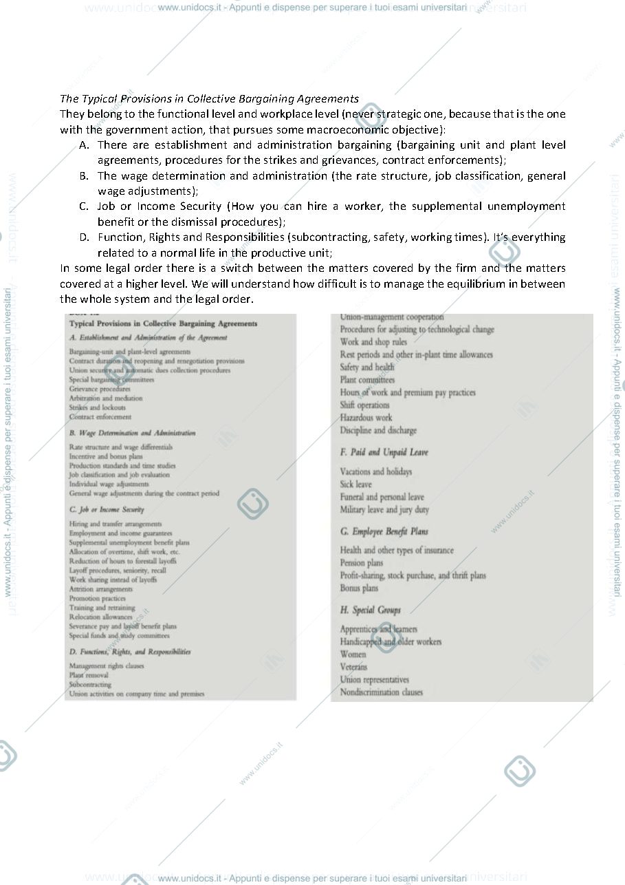 Anteprima pagina 5 — Appunti Labour Law (1 Module)