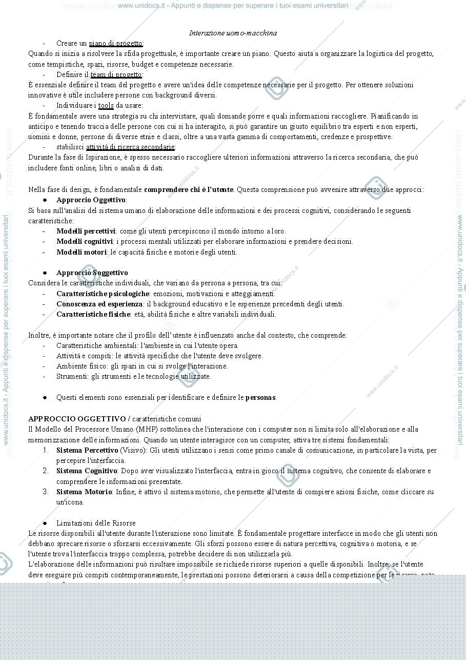Anteprima pagina 4 — INTERAZIONE UOMO-MACCHINA