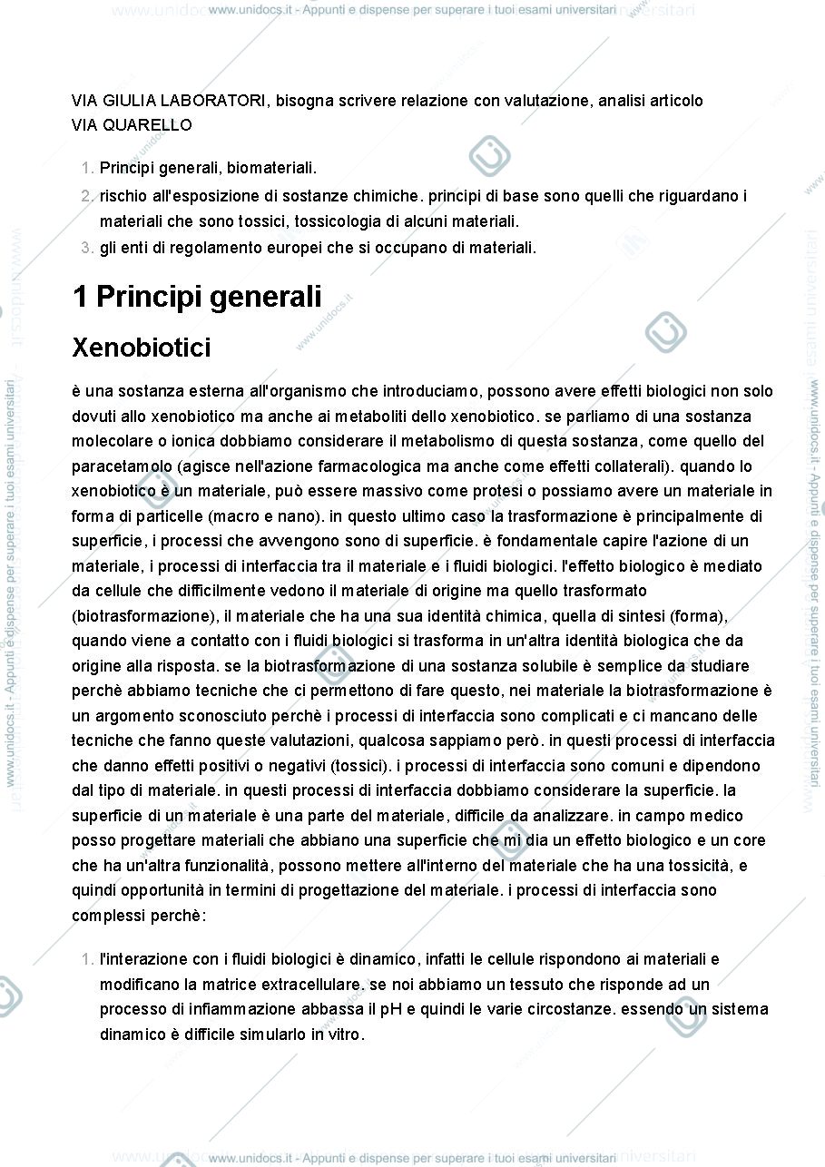 Anteprima pagina 1 — Introduzione alla materia