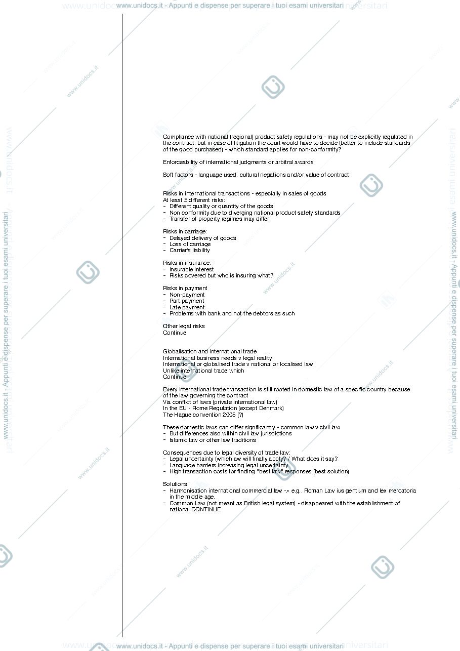 Anteprima pagina 2 — International and European Sales of Goods 