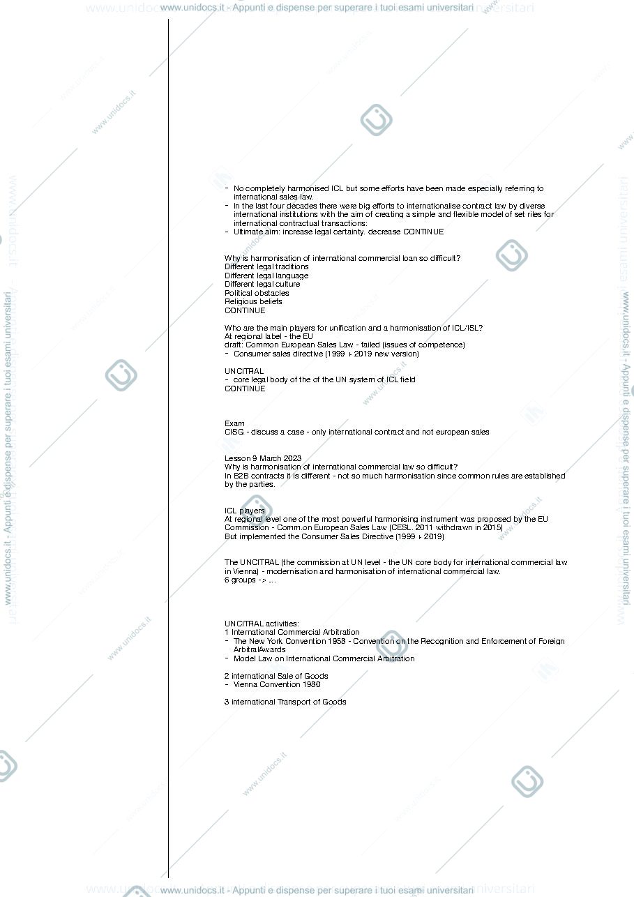 Anteprima pagina 3 — International and European Sales of Goods 