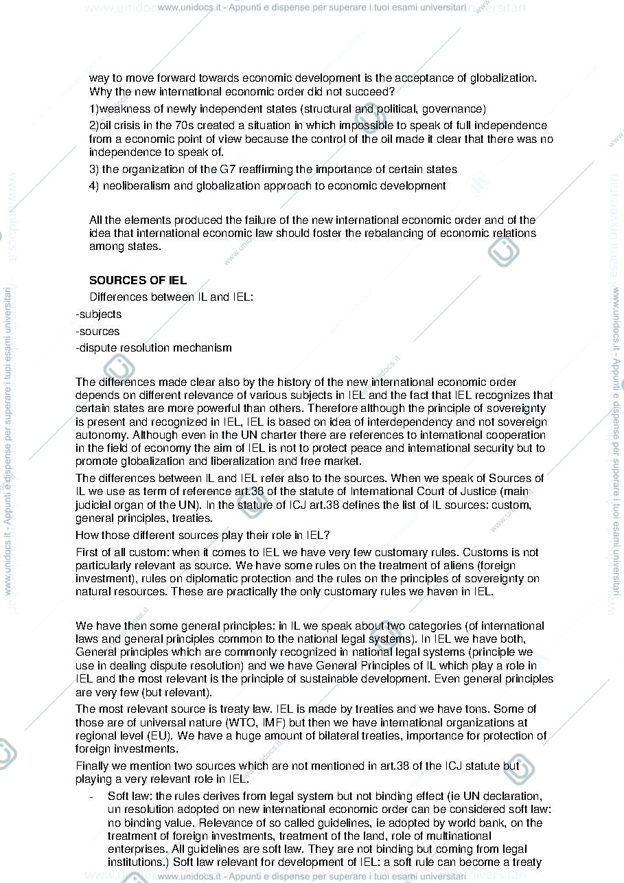 Anteprima pagina 4 — International Economic Law 