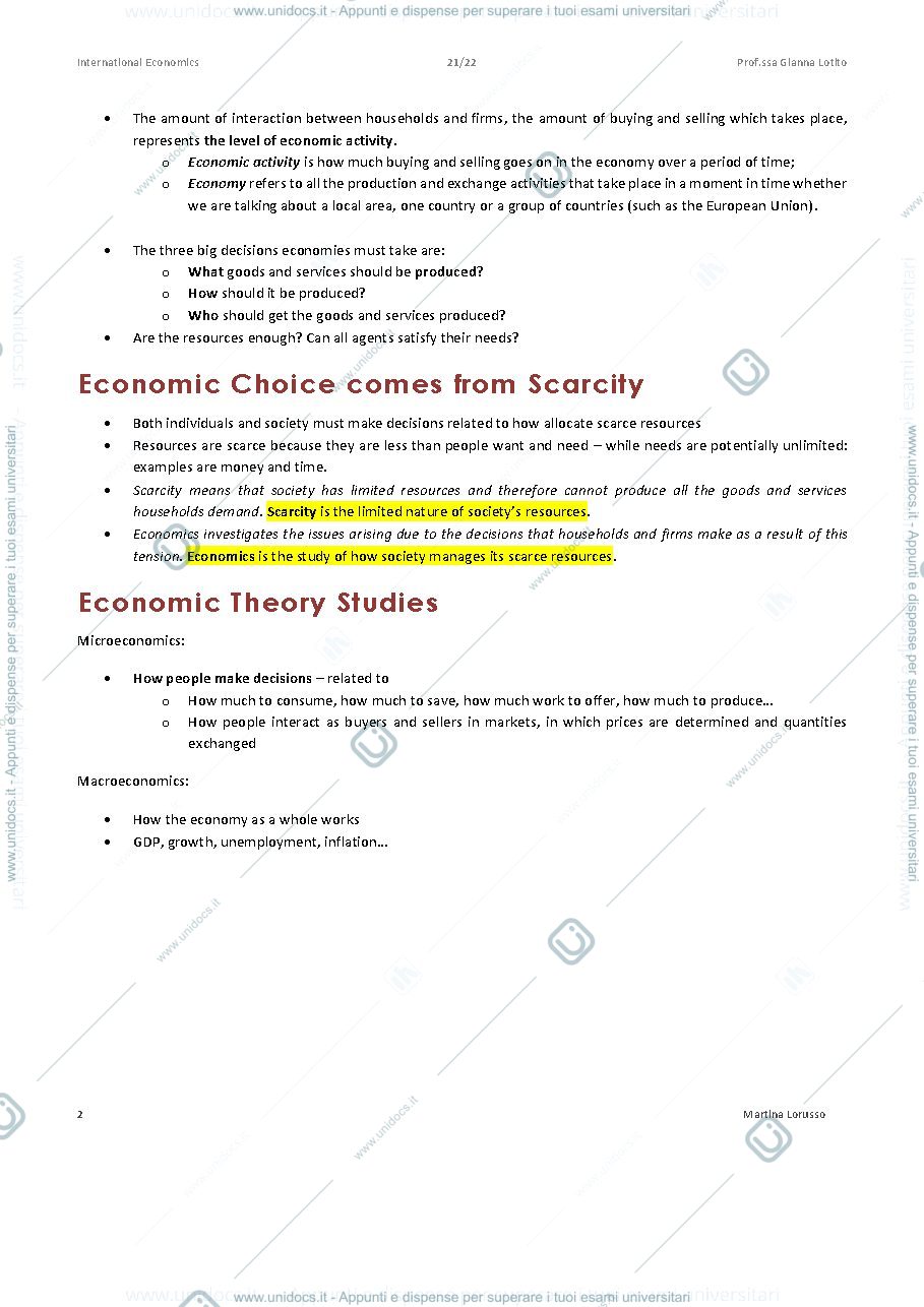 Anteprima pagina 3 — International Economics Notes