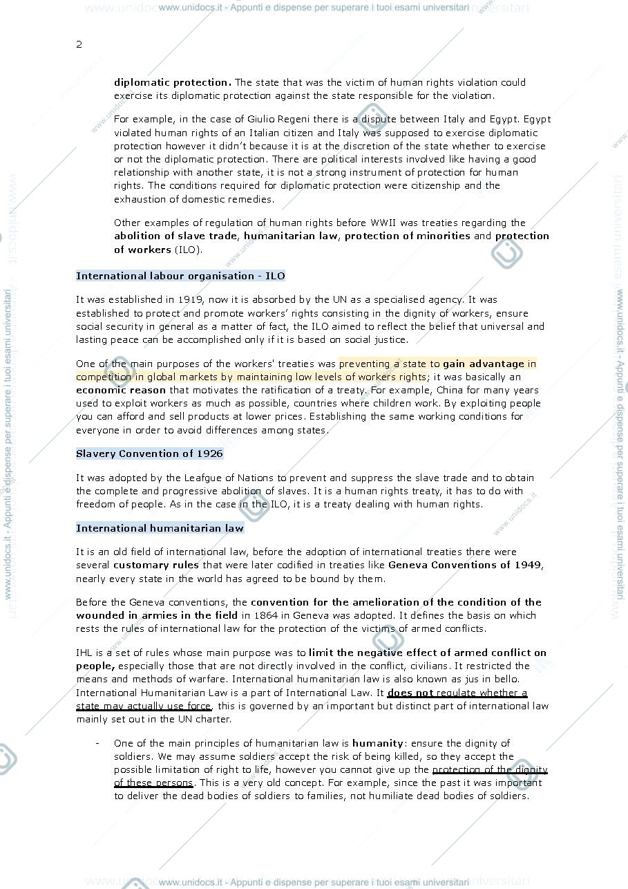 Anteprima pagina 3 — International human rights law, first partial