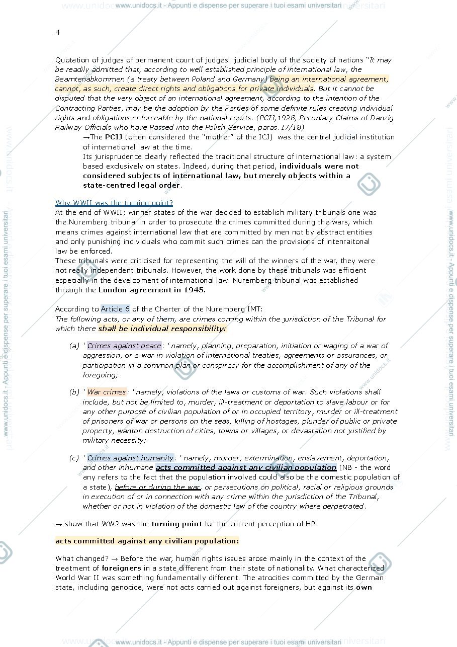 Anteprima pagina 5 — International human rights law, first partial
