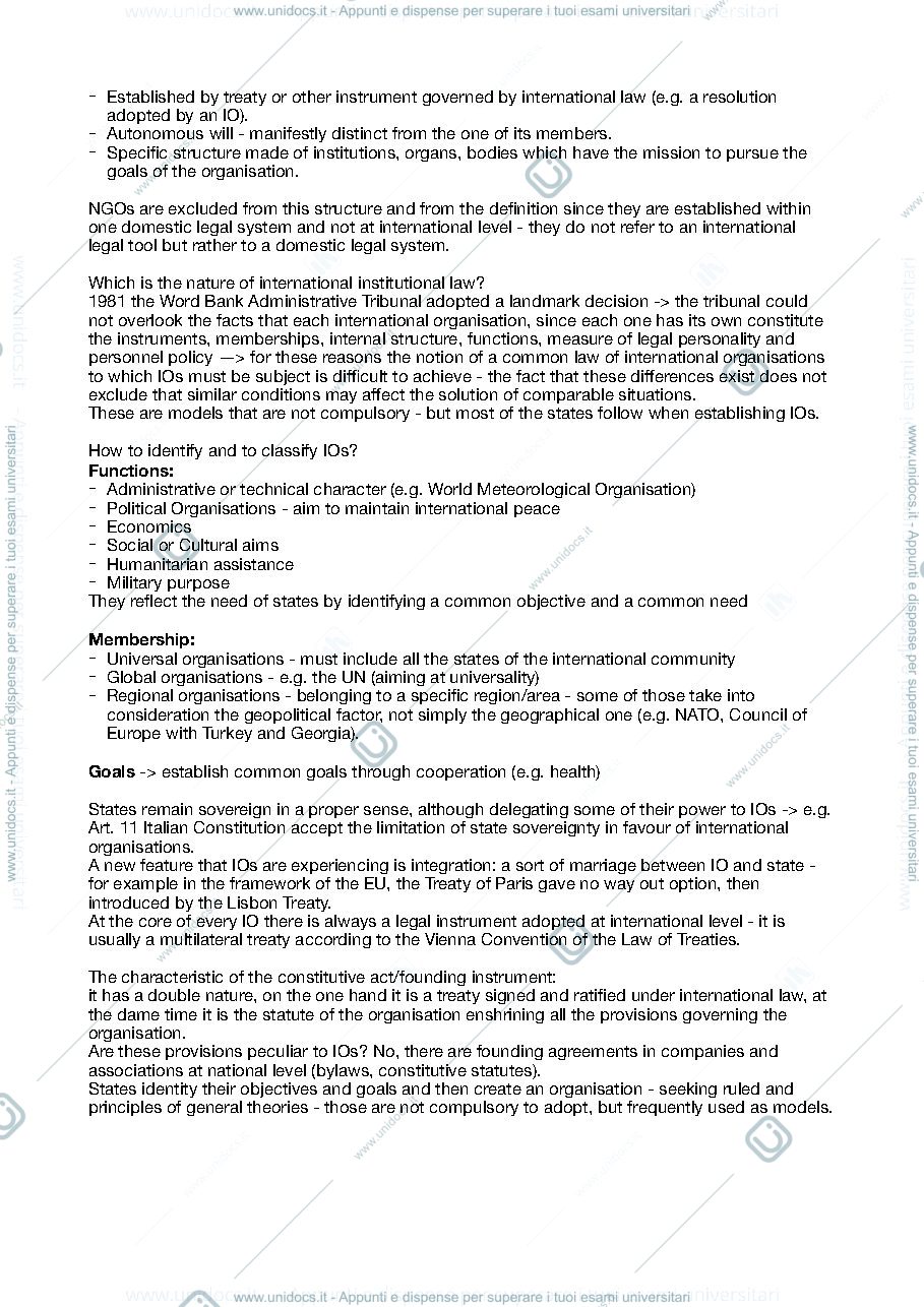 Anteprima pagina 2 — International Institutional Law Notes 