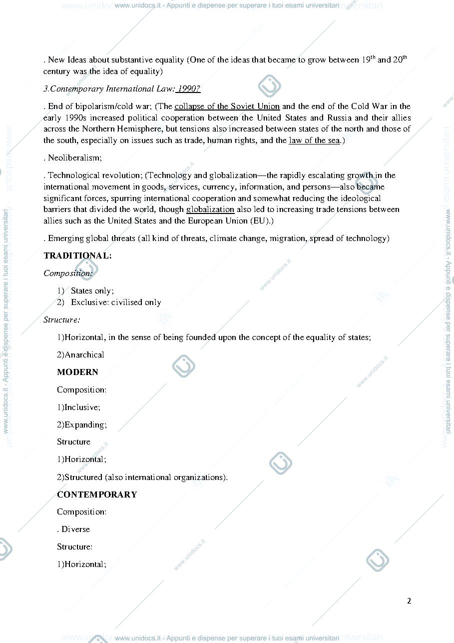 Anteprima pagina 2 — Appunti International Law and International Law on Sustainable Development