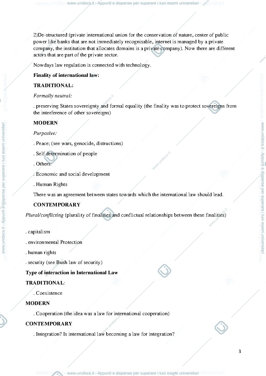 Anteprima pagina 3 — Appunti International Law and International Law on Sustainable Development
