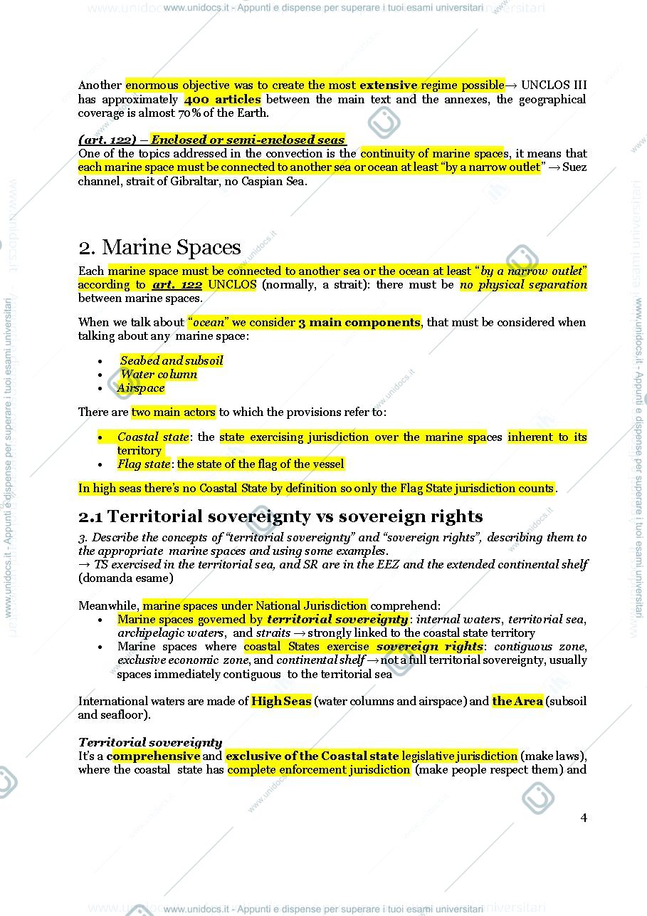Anteprima pagina 4 — international law of the sea, appunti