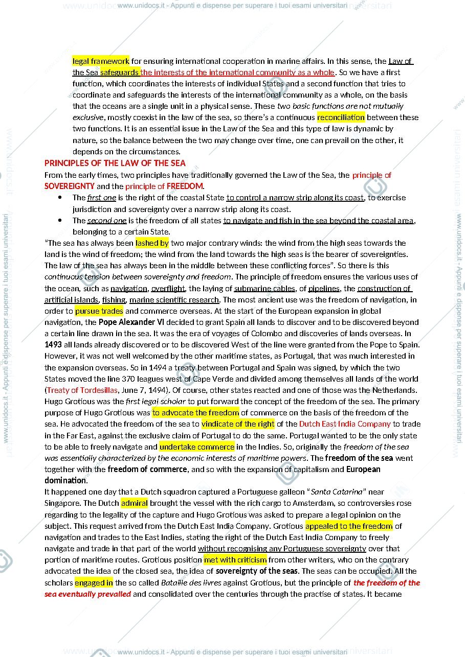 Anteprima pagina 2 — INTERNATIONAL LAW OF THE SEA