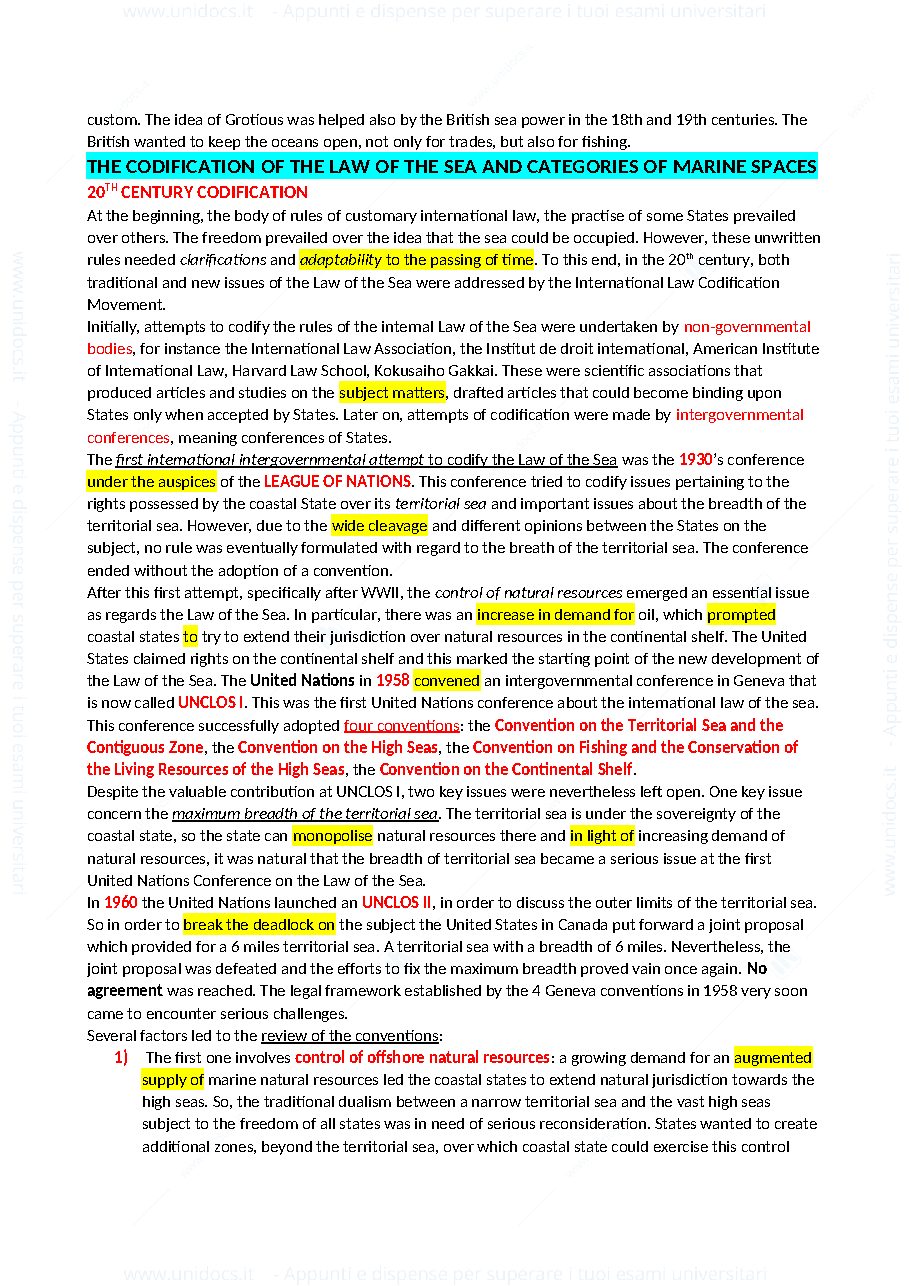 Anteprima pagina 3 — INTERNATIONAL LAW OF THE SEA