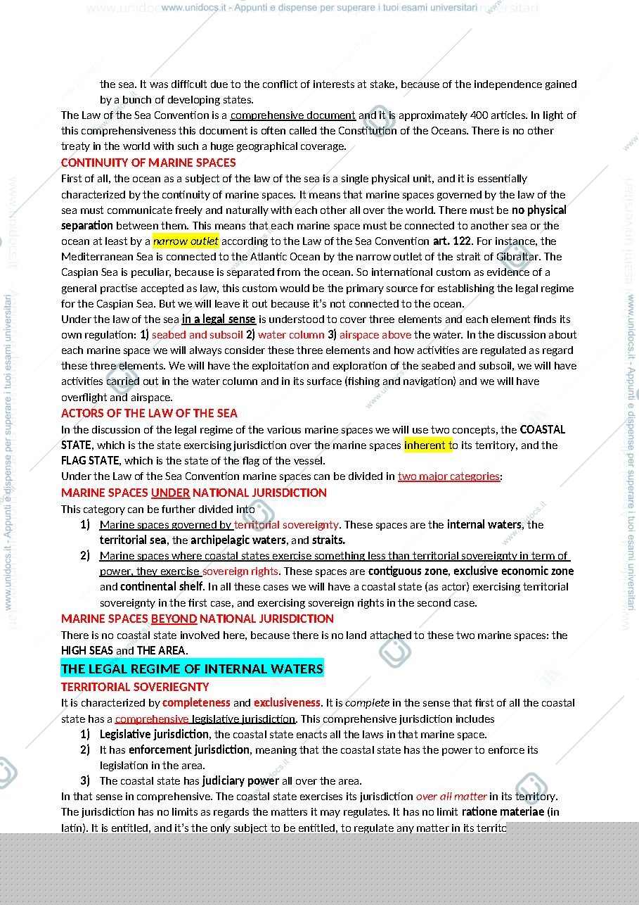 Anteprima pagina 5 — INTERNATIONAL LAW OF THE SEA