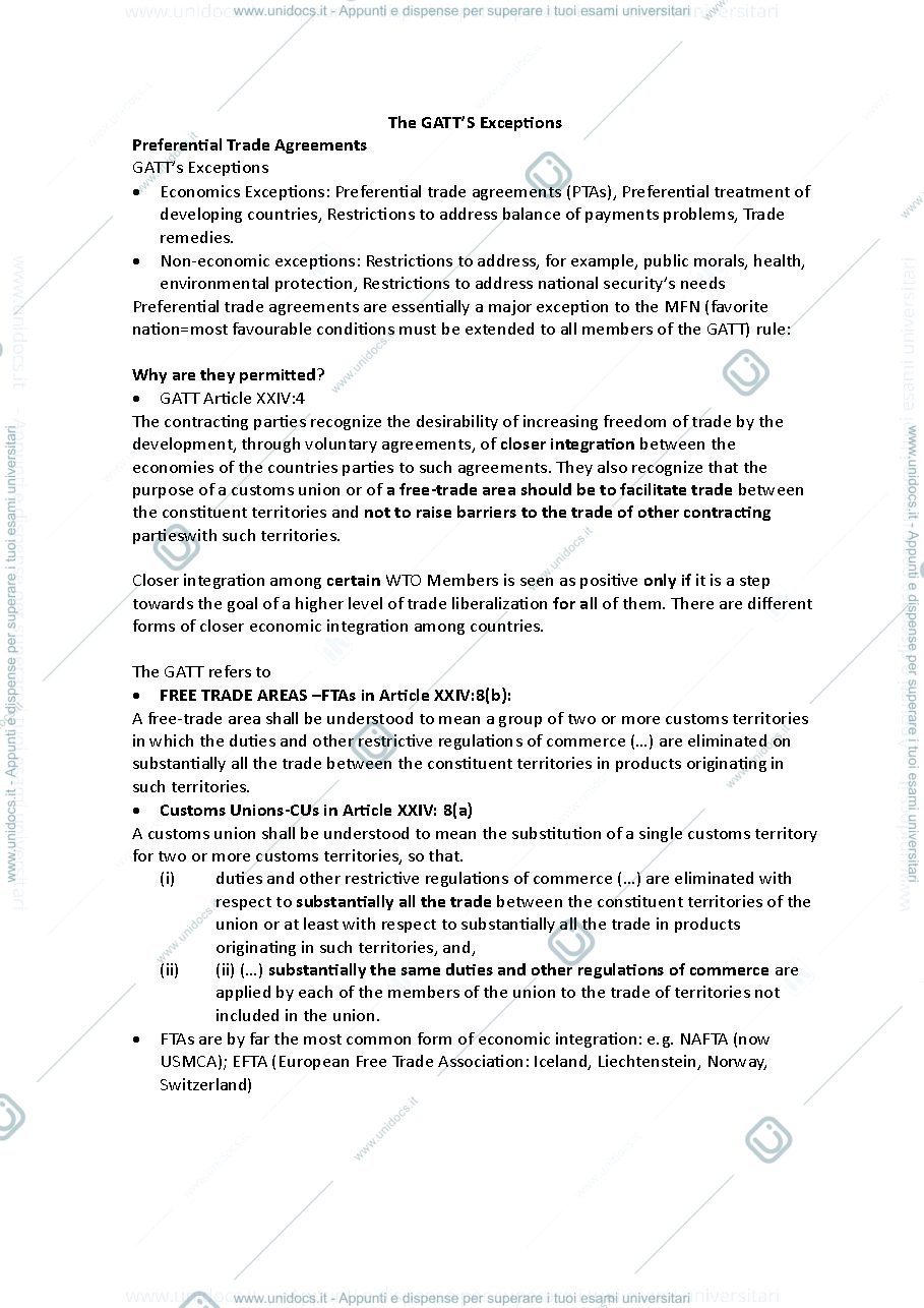 Anteprima pagina 1 — Appunti lezione 6