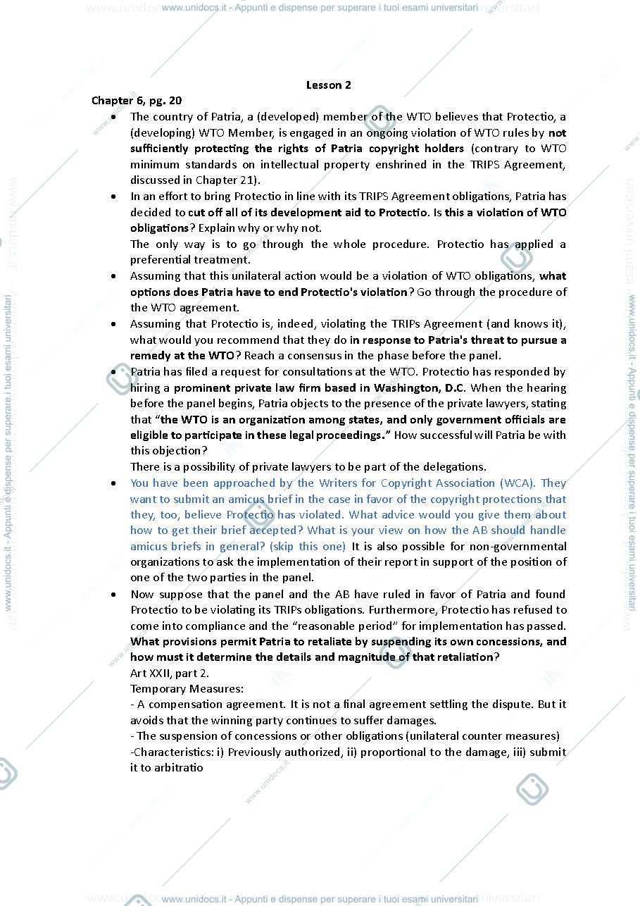 Anteprima pagina 1 — Lezione 2 appunti
