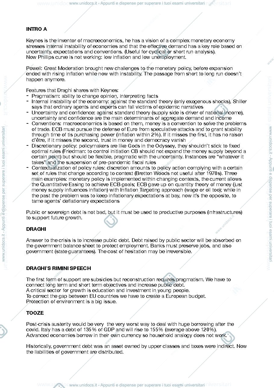 Anteprima pagina 1 — Riassunti Articoli 