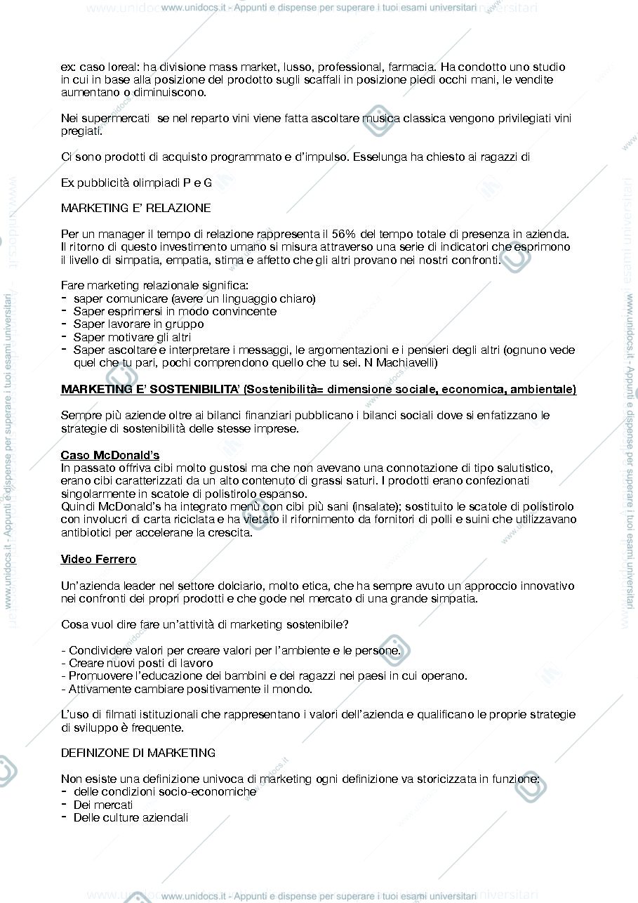 Anteprima pagina 3 — MARKETING STRATEGICO