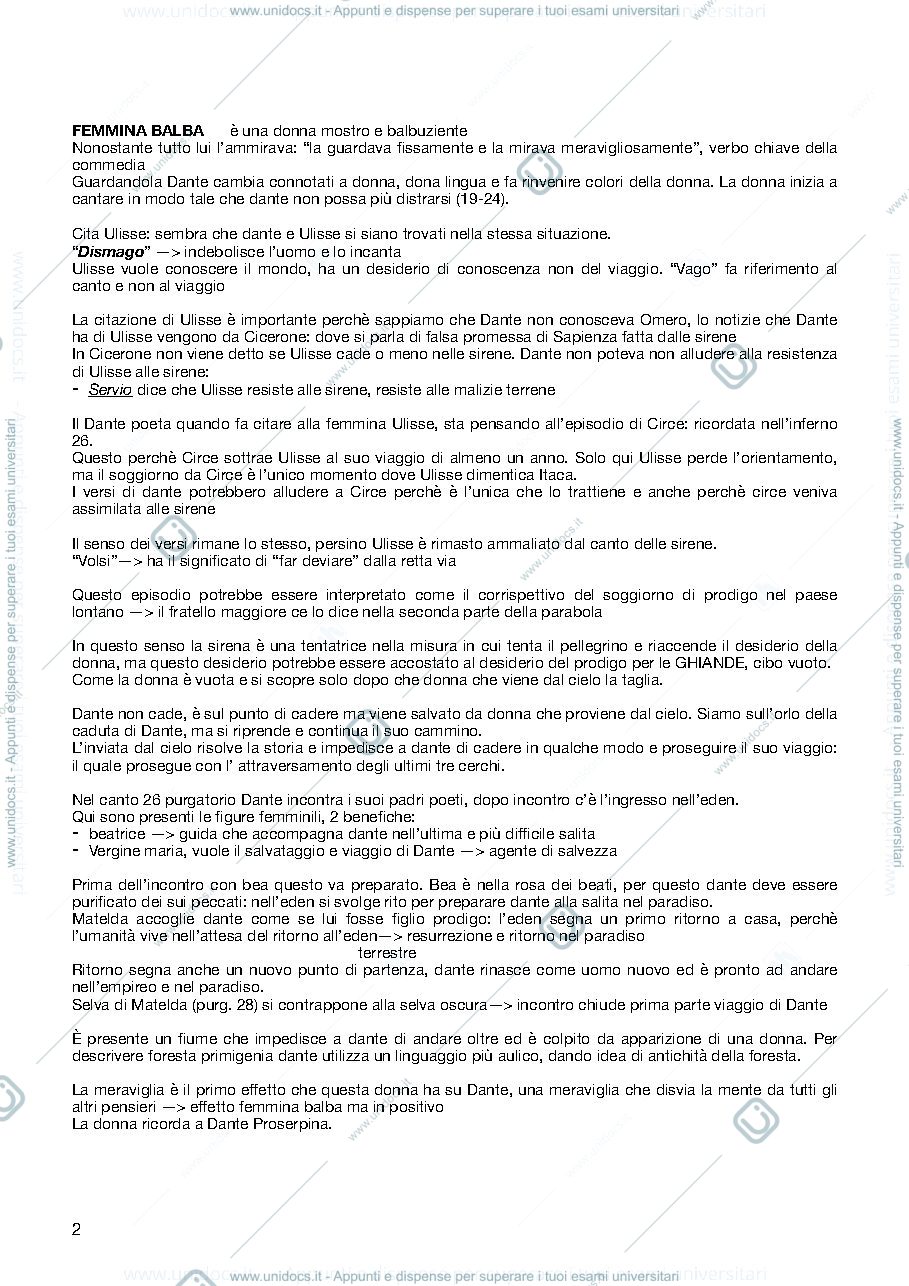 Anteprima pagina 2 — Letteratura comparata seconda parte del corso