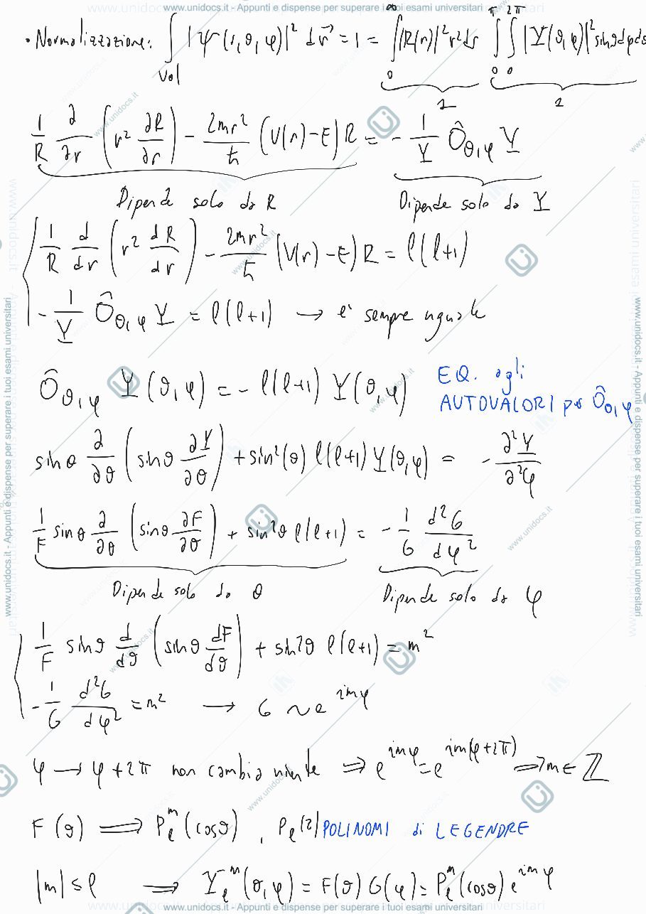 Anteprima pagina 2 — Equazione di Schroedinger in 3D