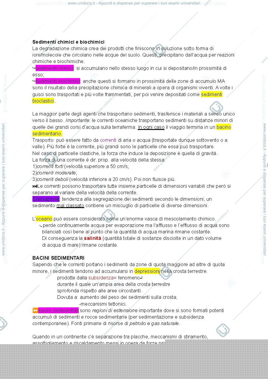 Anteprima pagina 2 — sedimentazione