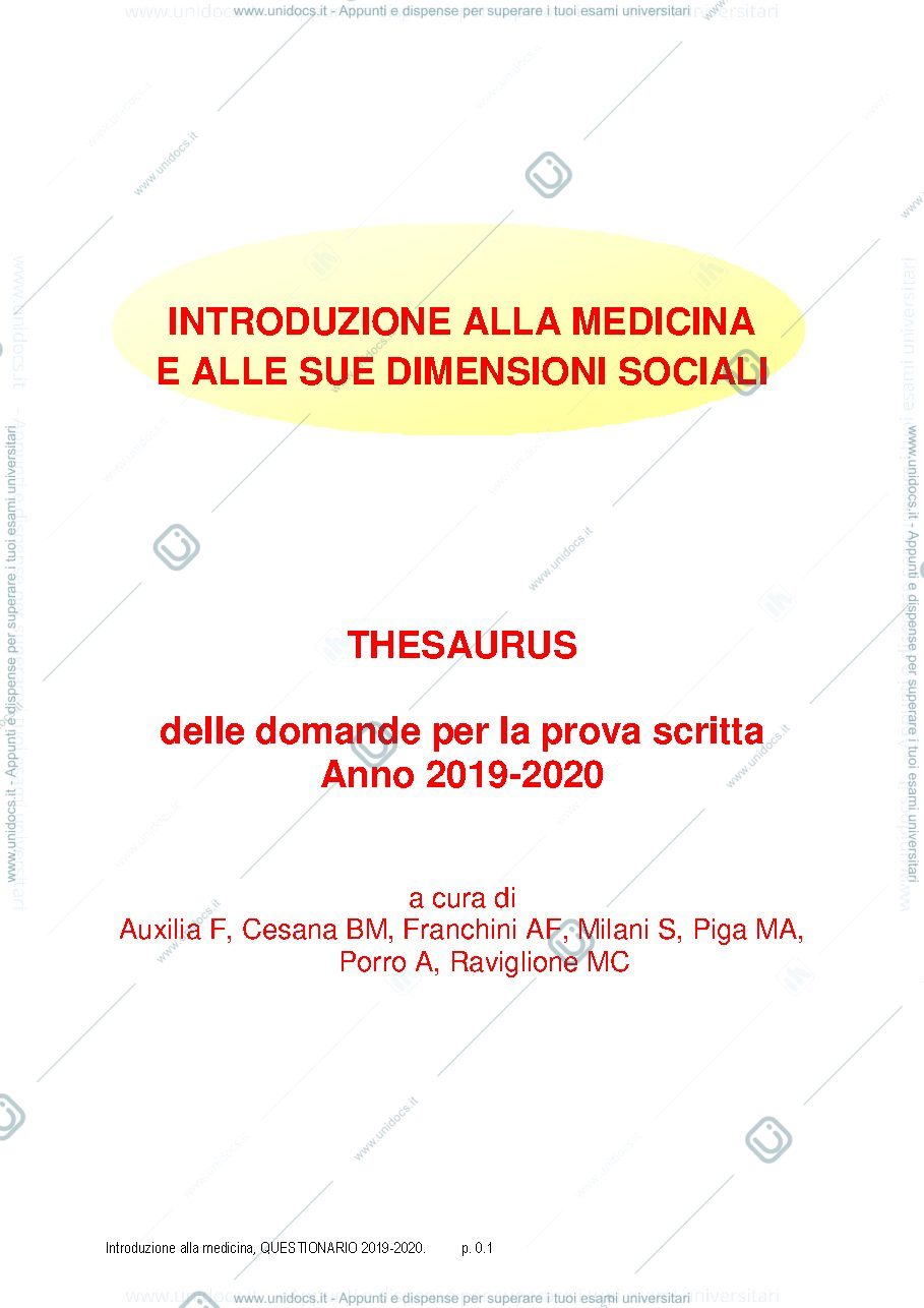 Anteprima pagina 1 — Fac-simile domande esame scritto
