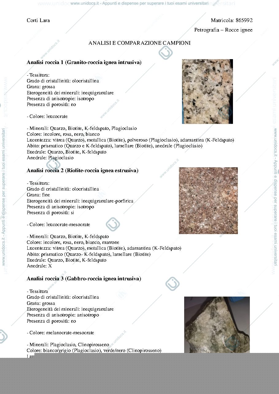 Anteprima pagina 1 — riconoscimento rocce