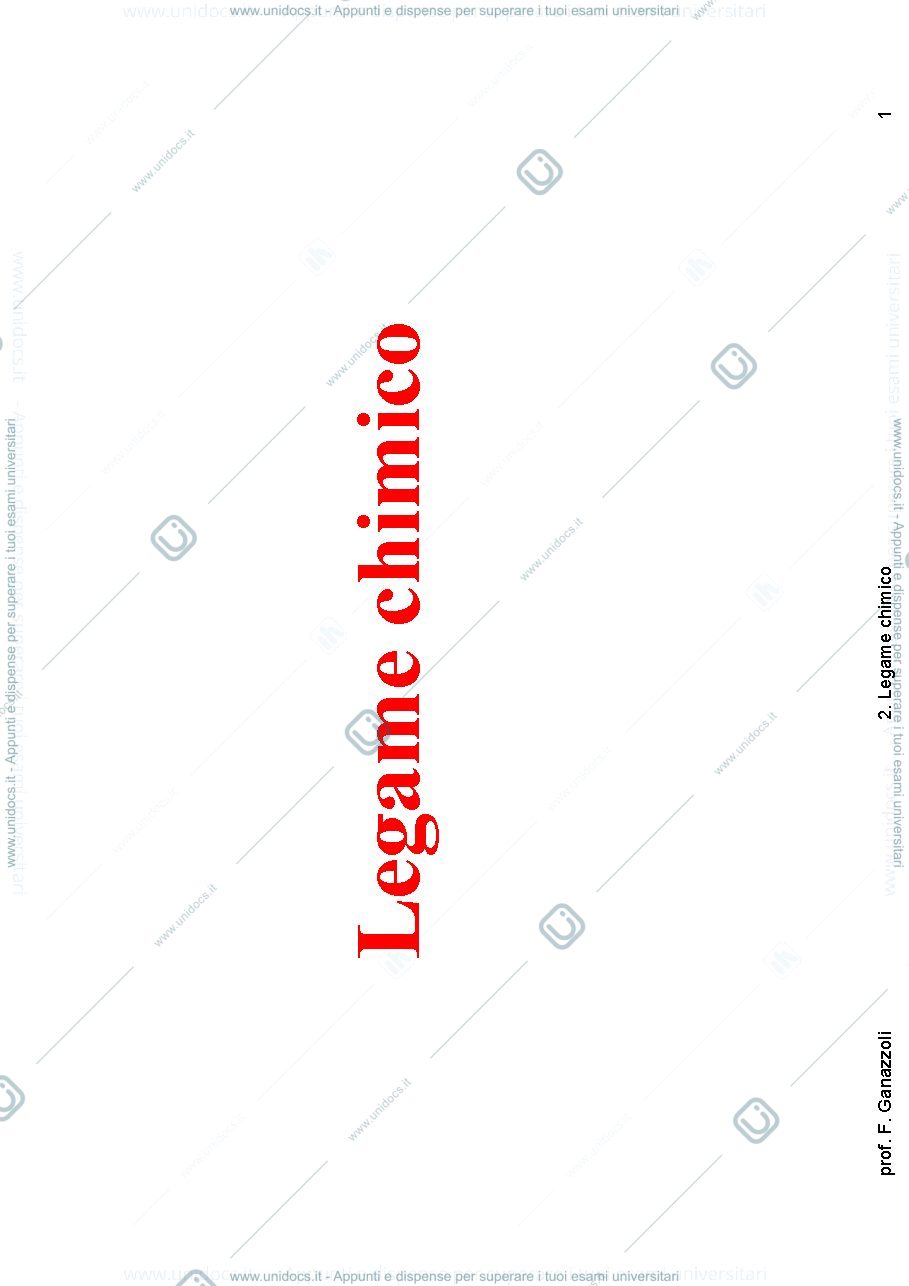 Anteprima pagina 1 — legame chimico