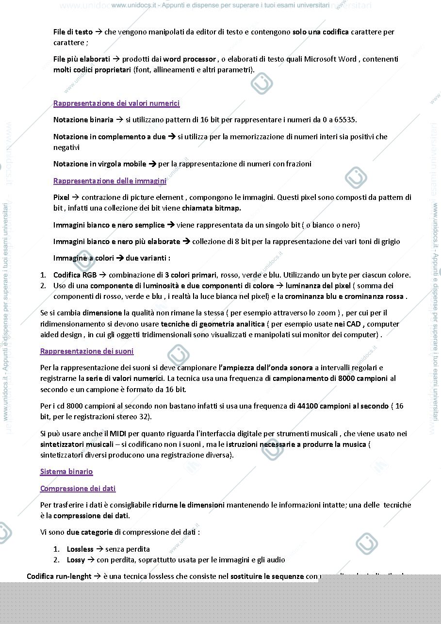 Anteprima pagina 3 — Riassunti libro di info 
