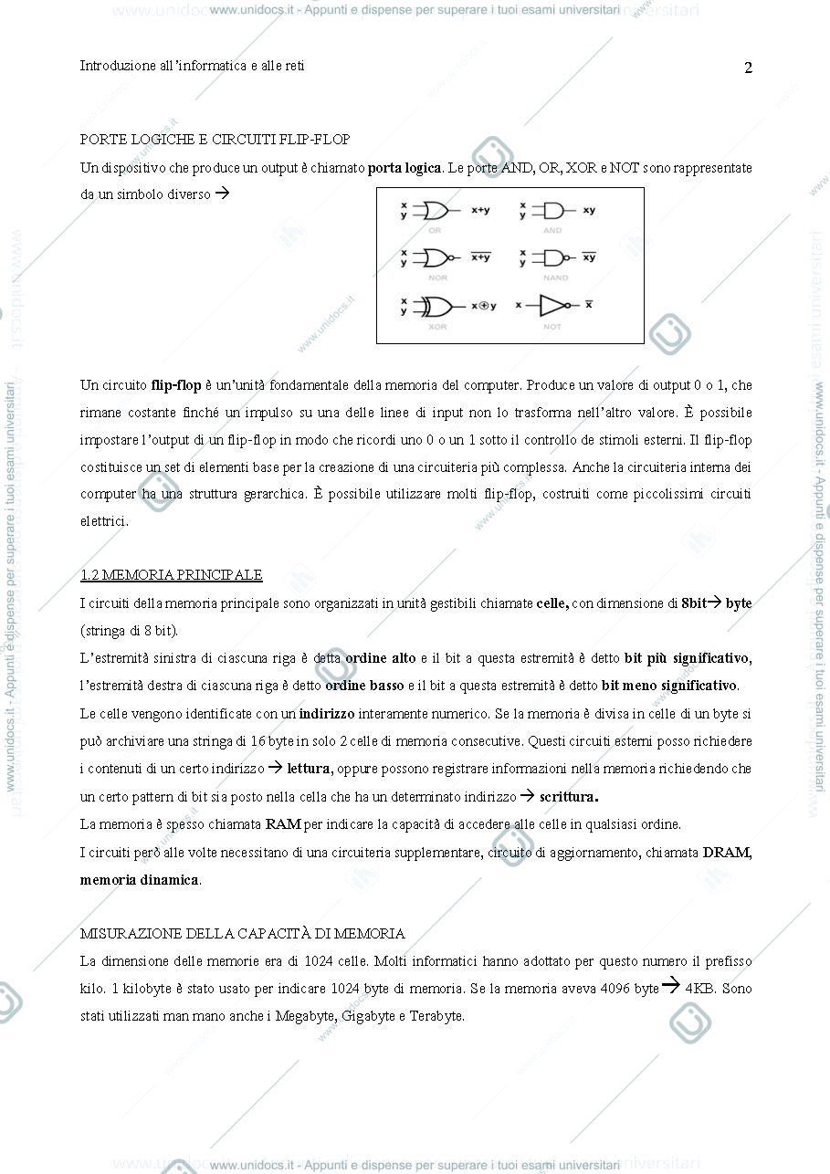 Anteprima pagina 2 — Introduzione all'informatica e alle reti