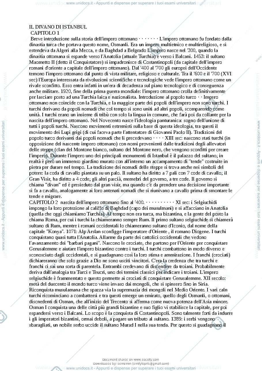 Anteprima pagina 2 — riassunto il divano di Istambul 