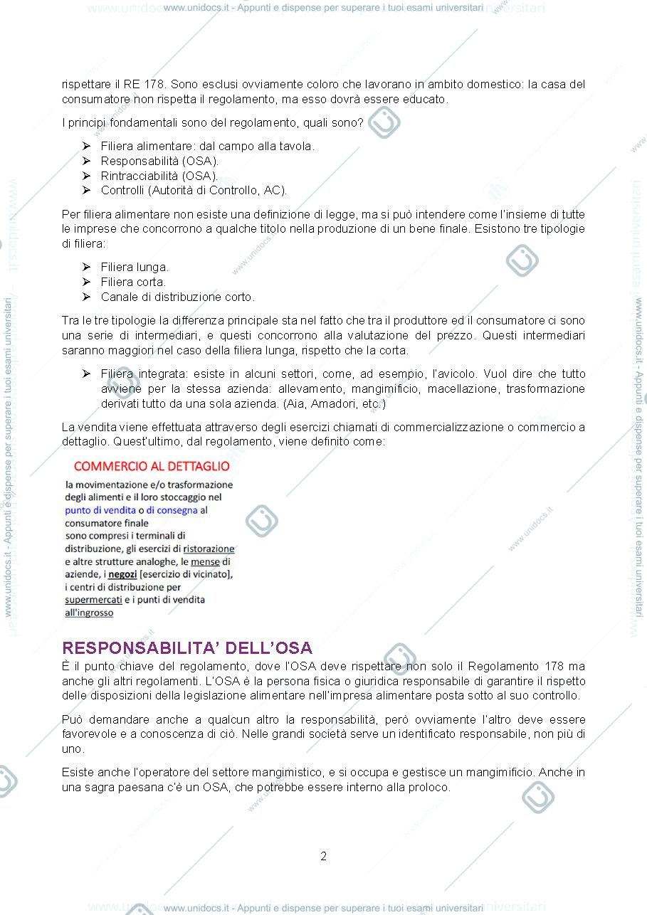Anteprima pagina 2 — Appunti esame di Ispezione degli alimenti