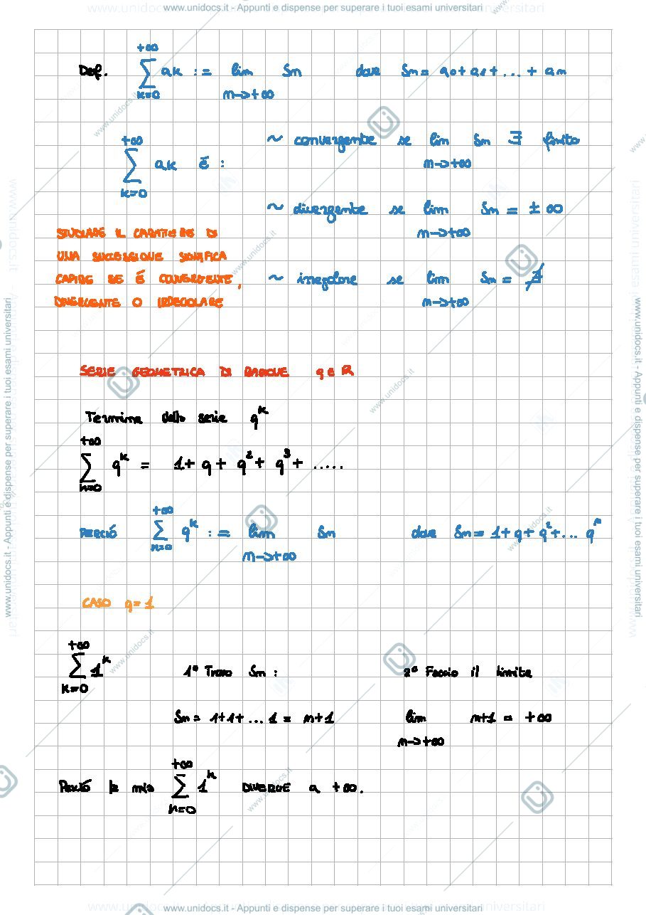 Anteprima pagina 2 — Serie numeriche