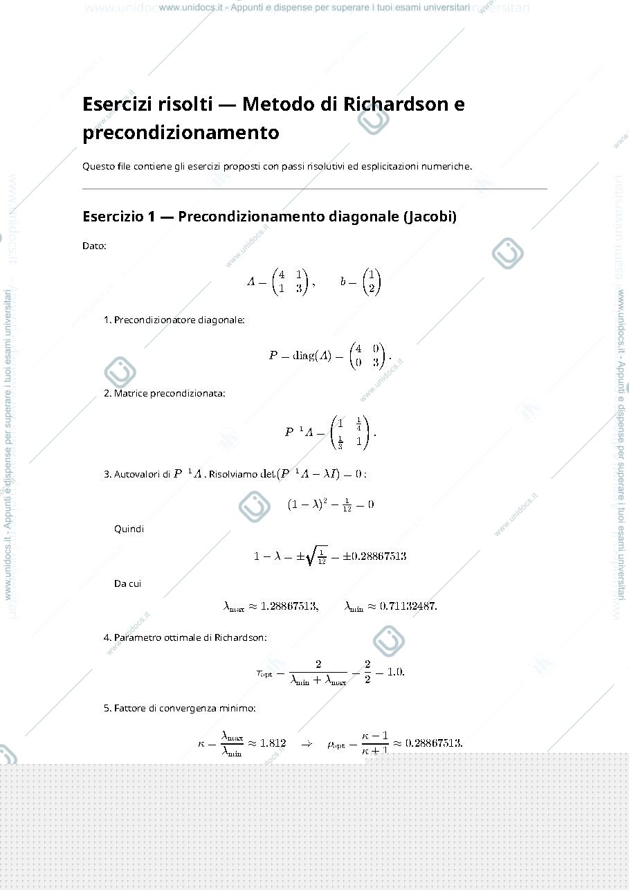 Anteprima pagina 1 — appunti analisi numerica