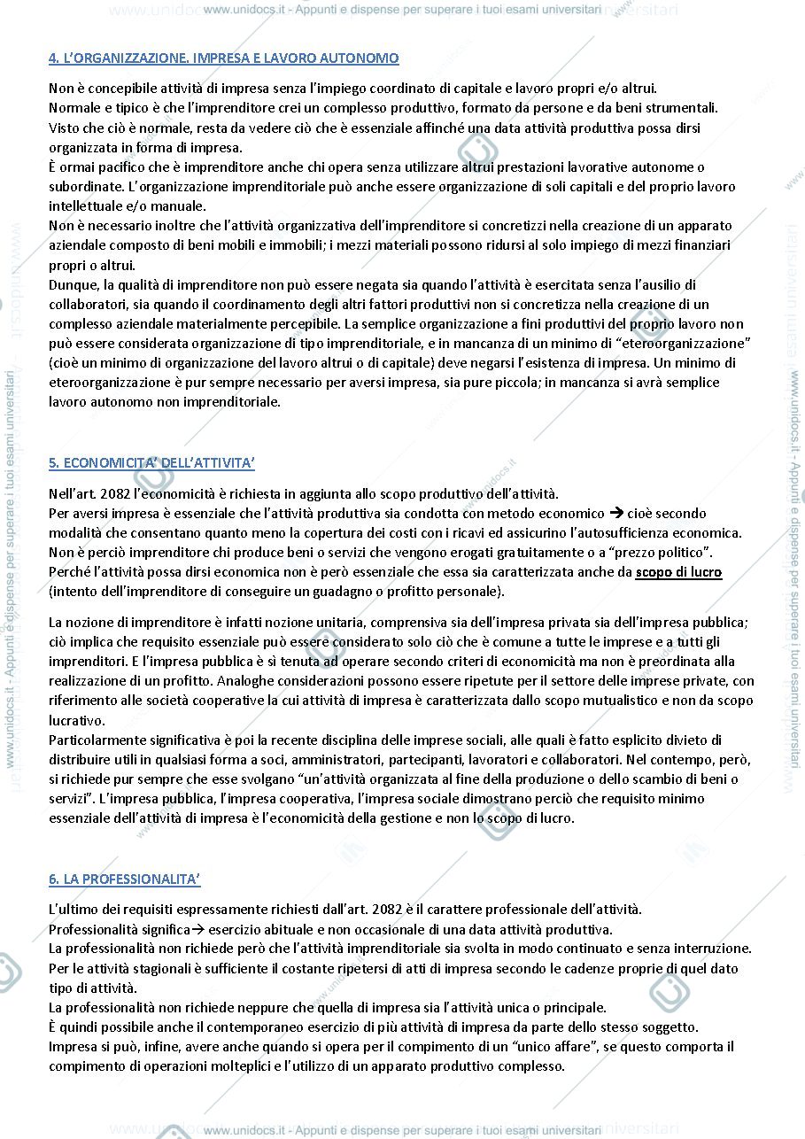 Anteprima pagina 2 — Riassunto Istituzioni di diritto commerciale 