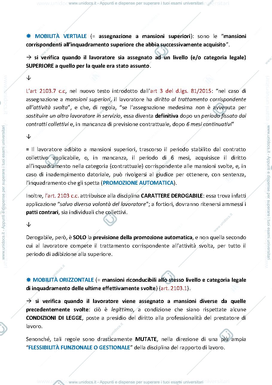 Anteprima pagina 4 — Diritto del lavoro, prof Squeglia