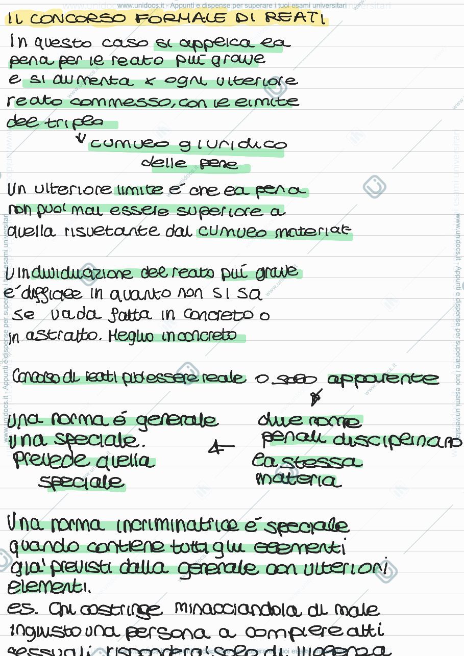 Anteprima pagina 2 — Concorso di reati, cause di estinzione della pena e dei reati