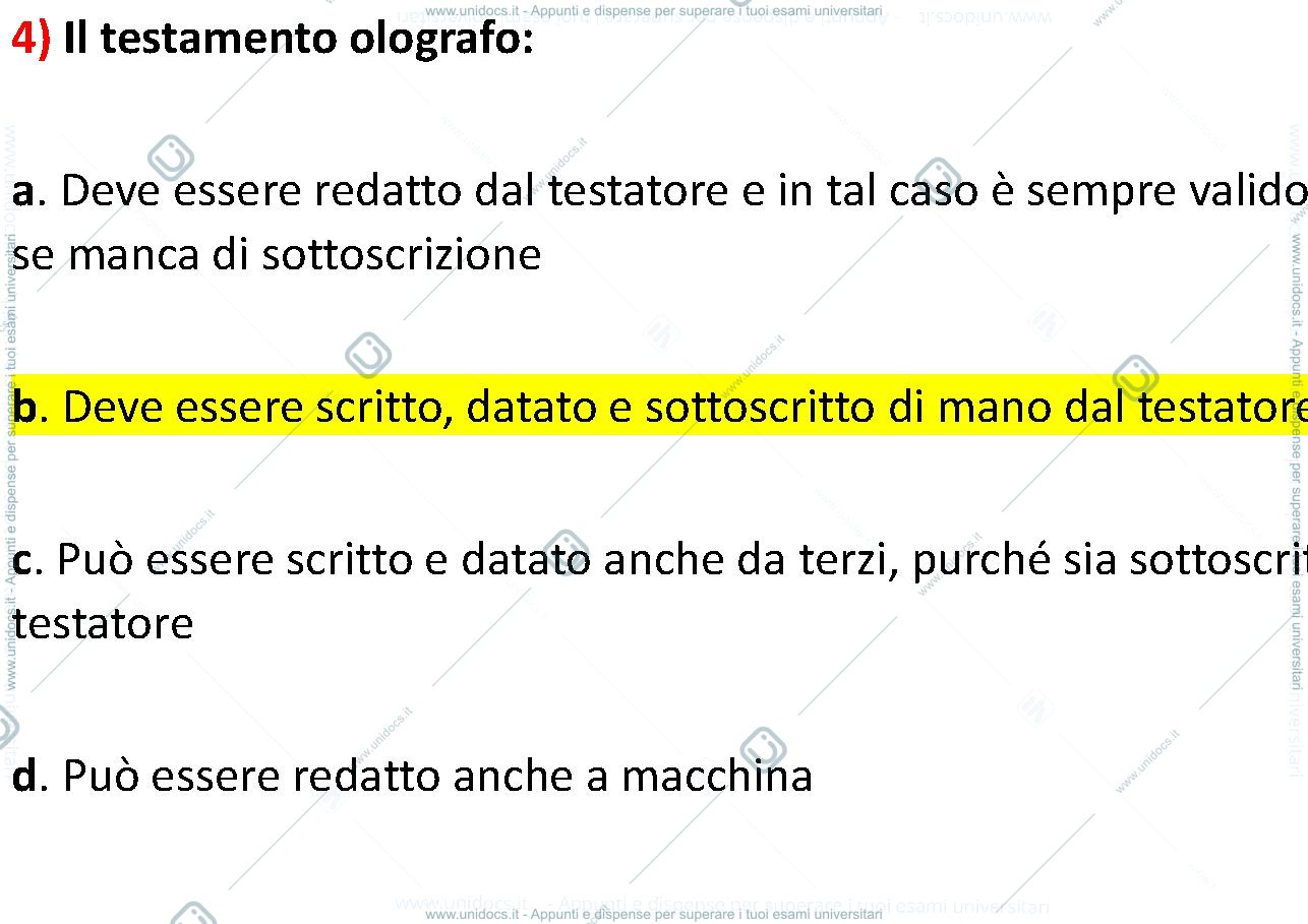 Anteprima pagina 4 — Domande diritto privato