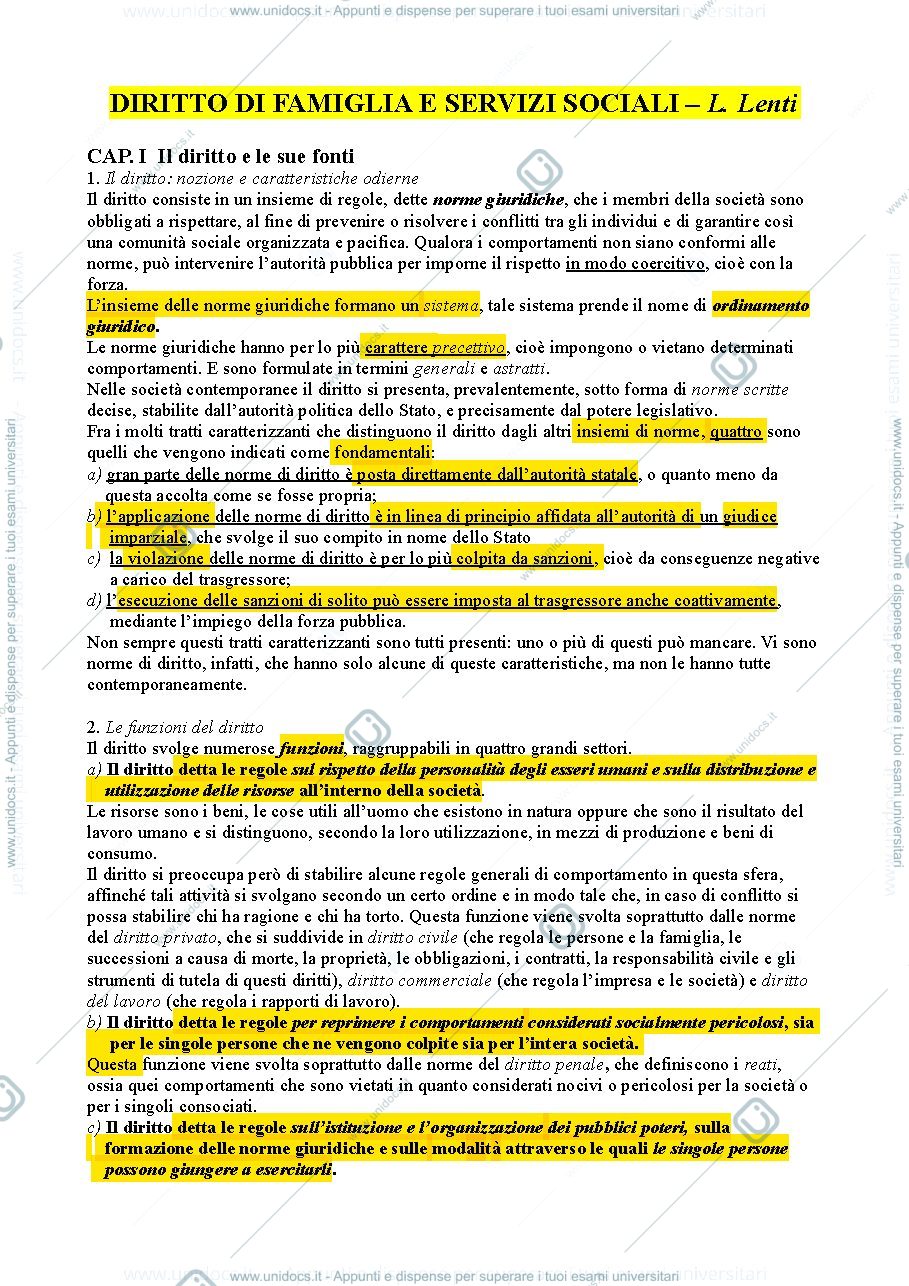 Anteprima pagina 1 — istituzioni di diritto privato e di famiglia