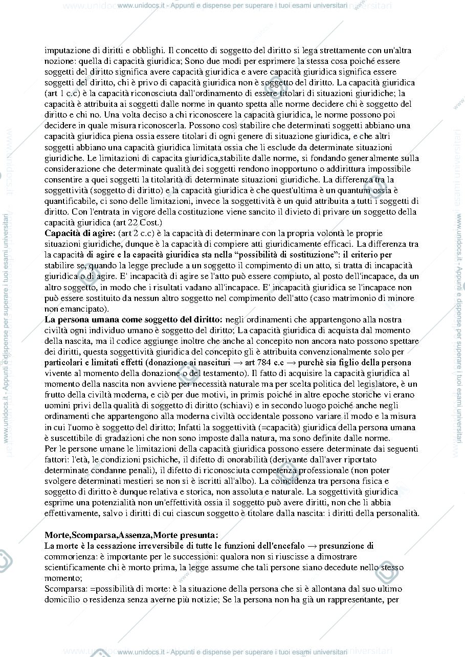 Anteprima pagina 3 — Riassunti Diritto Privato