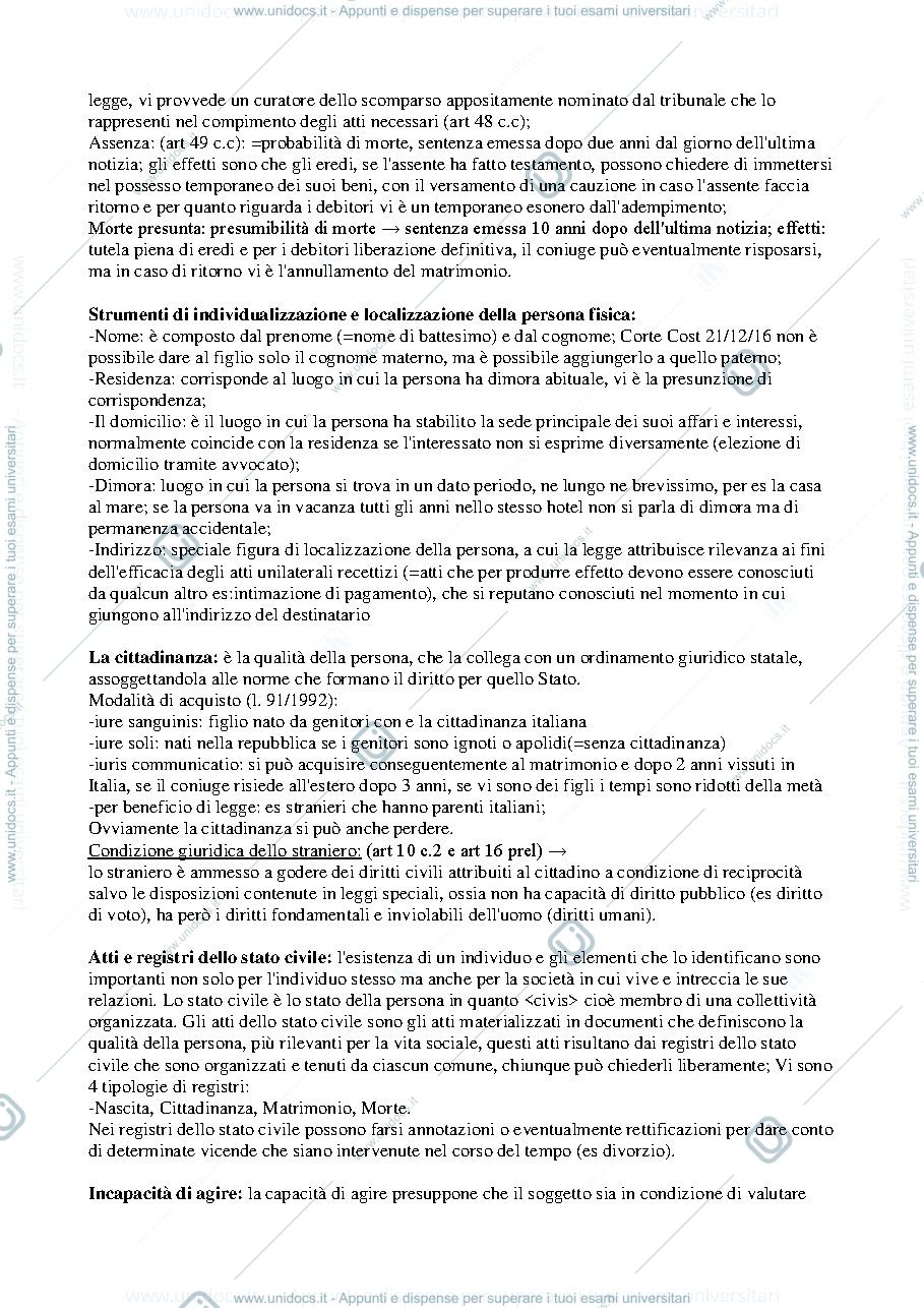 Anteprima pagina 4 — Riassunti Diritto Privato