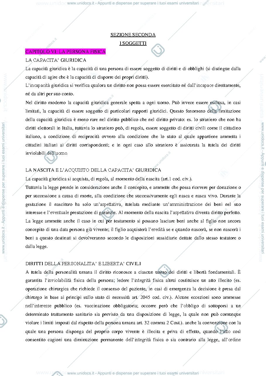 Anteprima pagina 1 — sezione seconda 